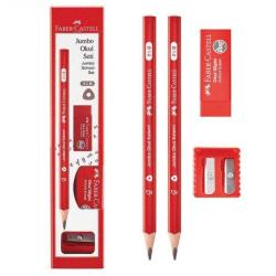Faber Castell Jumbo Okul Seti(2 Adet Kalem+1 Adet Silgi)