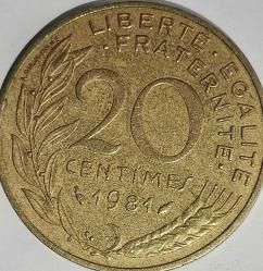 Efemera - FRANSA 1972 20 CENTIMES - kitantik - kitaLog