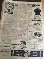 YENİ SABAH GAZETESİ  10 AĞUSTOS 1959 YIL :22 SAYI :7339----Fener de büyük  bir infilak  oldu ---Ordu birliklerini  gezen heyetten  4 CHP li   Mebus  uzaklaştırılmış --Bir D.P  Kongresini  25 Delege Tek Etti ---Zonguldak  20 dükkanı  ve  bir çok  evi sular  istila etti ---Samsun  da bazı  hadiseler  oldu --Florya  da ki  umumi  helada 300 kişilik  kuyruk oluyor --Başkan  Eisenhower   , Batılı liderlere Teminat  Verecek ---Fransa  çölde  atom  denemesi  yapacağını  resmen  açıkladı --İngiltere de seçim ayı  ekim  oluyor --21 yıldır odasından çıkmayan  kadın --Meşhur Film  sanatkarı  Robert  Mitchum  insanlardan  kaçıyor ---Romada  film   çeviren  yıldız İtalya erkeklerinden  kaçıyor --Fenerbahçe  ,K.Paşa 'ya  rahat galip  geldi :4-1 --Türkiye Ferdi Atletizm  Şampiyonası  Sona Erdi -----Beşiktaş Taksim 'i  farklı yendi :7-2---İstanbul Spor :2 Beylerbeyi :0--Karagümrük :6 Y.S.Selim :1 --