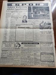Halkçı Gazete - 16 Kasım 1954 - İsmet İnönü'nün Adnan Menderes'e Dersi - CHP Mebusu Sırrı Atalay'ı Demokrat Partililer Dövdü - Devlet Bakanı Mükerrem Sarol'a Dair Yeni Bir İddia - İngiltere'de Hidrojen Bombası - Milli Piyango Çekildi - Çetin Altan Köşe Yazısı - Güzel Regina Dedektif Cardoc'un Maceraları Yazan Georges Dejean Yazı Dizisi - Türkiye Eski Muharipler Birliği Kongresi - Hüseyin Cahit Yalçın'ın 50 Yıllık Siyasi Hatıraları Meşrutiyet Devri Ve Sonrası Yazı Dizisi - Ölü Kafası Pelerin Altında İşlenen Cinayet Yazan Ketlin Veyd Yazı Dizisi - Polis Hafiyesi Bil Morton Resimli Roman - Binbir Sırrı Olan Adam Eski Polis Müfettişi Thorp'un Hatıraları - Dost Mu Düşman Mı Yazan Oreste Pinto Yazı Dizisi - Ankara Kolejinin Atletleri Hazırlanıyor - İstanbul Greko Romen Takımı Seçildi - Dursun Ali Erbaş