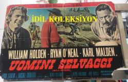 Vahşi Dünya, İtalyanca ORİJİNAL SİNEMA, Film AFİŞİ, (UOMINI SEŞVAGGI - Wild Rovers) 1971, FİLM AFİŞİ / POSTERİ - BÜYÜK BOY - ORİJİNAL - 66 X 45 cm EBADINDA - Original Turkish Big Size Movie Poster - Blake Edwards, William Holden, Ryan O'Neal, Karl Malden, William Holden, Ryan O'Neal, Karl Malden, Lynn Carlin, Tom Skerritt, Joe Don Baker, James Olson, Leora Dana, Moses Gunn, Victor French, Rachel Roberts, Sam Gilman, Charles H. Gray, Jack Garner, Caitlin Wyles, Mary Jackson, William Lucking, Ed Bakey, Ted Gehring