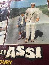 ASLARIN ASI, İtalyanca ORİJİNAL SİNEMA, Film BEZ AFİŞİ, (ASSO DEGLI ASSI -  L'as des as) 1982, FİLM BEZ AFİŞİ / POSTERİ - BÜYÜK BOY - ORİJİNAL - 65 X 46 cm EBADINDA - Original Turkish Big Size Movie Poster - Gérard Oury, Gérard Oury, Danièle Thompson, Horst Wendlandt, Jean-Paul Belmondo, Marie-France Pisier, Frank Hoffmann, Günter Meisner, Benno Sterzenbach, Rachid Ferrache, Yves Pignot, Hans Wyprächtiger, Gerd Roman Frosch, Tamara Kafka, Michael Gahr, Ali Soyhan, Hubert Münster, Christoph Lindert, Sonya Tuchmann, Martin Umbach, Gerhard Doleschall, TELECOLOR, CINERIZ