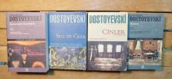 Dostoyevski 4 KİTAP İLETİŞİM YAYINLARI (KARAMAZOV KARDEŞLER, SUÇ VE CEZA, CİNLER, ÖYKÜLER)