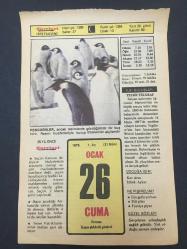 26 OCAK 1979 -TAKVİM YAPRAĞI-DOĞUM GÜNÜ HEDİYESİ-HÜRRİYET TAKVİMİ,ÇOCUĞA İSİM,BİLİRMİSİNİZ DUVARA ÇİVİ,KARSTA KAZIM KARABEKİRİ ANMA GÜNÜ,VAN YOLCU UÇAĞININ İZMİRDE DÜŞÜŞÜ,61 ÖLÜ 1974,KAZIM KARABEKİRİN ÖLÜMÜ 1948,KARLOFÇA ANTLAŞMASININ İMZALANMASI 1699