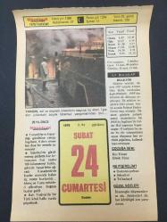 24 ŞUBAT 1979 -TAKVİM YAPRAĞI-DOĞUM GÜNÜ HEDİYESİ-HÜRRİYET TAKVİMİ,ÇOCUĞA İSİM,SPOR DÜNYASI BEYKIZ,TAROBZON VE ARSİN YOMRA NIN KURTULUŞU,ÖMER BEDRETTİN UŞAKLININ ÖLÜMÜ 1946,HAMDİ BEYİN ÖLÜMÜ 1910