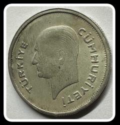 1935 Yılı 50 KURUŞ (ÇA) “ Nadir-R Az Basılan” Natürel - GÜMÜŞ // TCM935