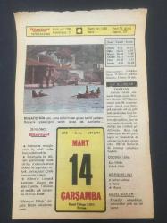 14 MART  1979 -TAKVİM YAPRAĞI-DOĞUM GÜNÜ HEDİYESİ-HÜRRİYET GAZETESİ TAKVİMİ,ÇOCUĞA İSİM ,SPOR DÜNYASI CEZMİ OR,HİKMET ONATIN ÖLÜMÜ 1977,TARSUS TA LOKMAN HEKİMİ ANMA GÜNÜ HINISIN KURTULUŞU ŞİRNAKTA KARA ÇARŞAMBA ADIYLA İLK BAHAR EĞLENCELERİ,CEVAT FEHMİ BAŞKUTUN ÖLÜMÜ 1971,TIBBİYENİN AÇILIŞI 1827