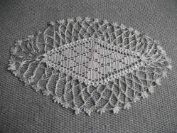 DANTEL - KAHVE TEPSİSİ ÖRTÜSÜ - FİLOŞ İP