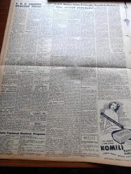 Zafer Gazetesi - 22 Kasım 1957 - Muhalefetin Harekatı Hakkında Meclis Tahkikatı Açılacak - Birleşik Amerika İle Fransa Anlaştı - Dünyanın 500 Ticari Bankası Arasında İş Bankası 128. Geliyor - Devlet Demiryolları Umum Müdürü Safa Yalçuk - İstanbul Valiliğine Tayin Edilen Mümtaz Tarhan - Birleşik Amerika'da Suni Peyki Fırlatmak İçin Son Hazırlıklar - Genç İtalyan Artist Alta Riba - Bir Avrupalının Hatıraları Yazan Stefan Zweig Yazı Dizisi - Radyo Ve Haberler - Hikmet Münir Ebcioğlu - Libya İstiklâlinin 8. Yılını Kutluyor - Ayda Bulunan Bir Dağa Atatürk İsmi Verildi - 15 Defa Ses Duvarını Aşan Kaplumbağa - Sevimli Şarkıcı Necla İz Ankara Palas Pavyonda - Nur Sineması - Gima Mağazaları - Komili Banyo Sabunu - Lefter Küçükandonyadis Can Bartu ve Şükrü Ersoy Fenerbahçe İle Ankara'ya Gelmiyorlar - Manş Denizini Geçmek Üzere Antrenman Yapan Mümtaz Bolmen - Galatasaray İzmir'e İki Kafile İle Gidiyor - Şehzade Orhan Tarihi Aşk ve Macera Romanı