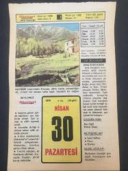 30  NİSAN  1979 -TAKVİM YAPRAĞI-DOĞUM GÜNÜ HEDİYESİ-HÜRRİYET TAKVİMİ,ÇOCUĞA İSİM ,HAYVANLAR ALEMİ ŞAHİN,PASİNLERDE KARAKUCAK ŞENLİKLERİ,SİİRTTE PANAYIR,HİTLERİN SONU AMİRAL DÖNİTZ İN FÜHRER ALARAK ALMANYANIN BAŞINA GEÇMESİ 1945,ATATÜRKÜN ORDU MÜFETTİŞLİĞİNE GETİRİLMESİ 1919,GAZNELİ MAHMUTUN ÖLÜMÜ 1030