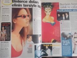 Şamdan Haftalık Aktüalite Sinema Tiyatro Müzik ve Magazin Dergisi - 29 Aralık 2001 - Ajda Pekkan - Funda Gürdağ - Şengül Balıksırtı - Taylan Kılınç - Hülya Avşar - Seda Sayan - Tayfun Duygulu - Denz Akkaya - Süha Yavuz - Özgül Kavruk - Ebru Gündeş - Ajda Pekkan - Çağla Şikel - Selin Toktay - Önder Bekensir - Selhan aloğlu - İbrahim Tatlıses - Esin Övet - Sinan Özedincik - Değer Özergin - Ebru Destan - Doğa Rutkay - Yüksel Aytuğ - Ebru Şancı - Gülşen Yüksel - Ebru Şancı fotoğraf ve haberi - Tam Takım Dergi