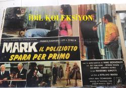 MARK - İÇİMİDEKİ TEHLİKE, İtalyanca ORİJİNAL SİNEMA, Film AFİŞİ, (MARK IL POLIZIOTTO SPARA PER PRIMO) 1975, FİLM AFİŞİ / POSTERİ - BÜYÜK BOY - ORİJİNAL - 67 X 48 cm EBADINDA - Original Turkish Big Size Movie Poster - Teodoro Corrà, Stelvio Massi, Dardano Sacchetti, Franco Gasparri, Lee J. Cobb, Nino Benvenuti, Ely Galleani, Spyros Fokas, Andrea Aureli, Ida Meda, Massimo Girotti, Roberto Caporali, Guido Celano, Francesco D'Adda, Tom Felleghy