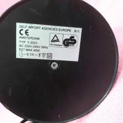 AVRUPA SARI RENKLİ METAL ÇALIŞMA LAMBASI