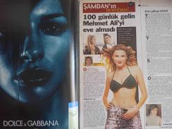 Şamdan Haftalık Aktüalite Sinema Tiyatro Müzik ve Magazin Dergisi - 5 Ocak 2002 - Seren Serengil - Mehmet Ali Erbil - Sedef Erbil - Şebnem Dönmez - Şengül Balıksırtı - Liv Tyler - Asuman Krause - Derya Tuna - Tarkan - Özay Oral - Serdar Ortaç - Aysun Kayacı - Rıfat Dedeman - Ebru Gündeş - Derin Mermerci - Ralf Tezman - Ece Erken - Ebru Destan - Nefise Karatay - Önder Bekensir - Varol Kaynar - Levent Kırca - Demet Şener - Muazzez Ersoy - Ercan Saatçi - Gülümsün Özkök - Tuba Ünsal - Berna Arıcı - Güzide Duran - Asuman Krause - Yavuz bingöl - Sinan Özedincik - Feza Fırat - Esin Moralıoğlu - Şebnem Çapa - Hande Yener - Sibel Tüzün - Ebru Şallı - Ayşe Hatun Önal - Hande Ataizi - PElin Giyim - İpek Tanrıyar - Nejdet Göral - Özlem Ertem - Arzu Kılıç fotoğraf ve haberi - Tam Takım Dergi