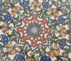 Eski Kütahya Seramik El Boyama Duvar Tabağı