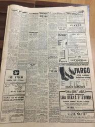 YENİ SABAH GAZETESİ  9 HAZİRAN 1959  YIL :22 SAYI :7280---Yeni Sabah Gazetesi Yazı İşleri Müdürlüğüne --Reisi Cumhur Celal Bayar İtalya 'ya Gitti --Aygün İmardan dönülemez dedi --Tahkikat Önergelerine  Sıra  Gelecek Dedi --Amerika da  bir posta paketi  güdümlü  roketle nakledildi --Robert Kolejinde Yeni Bir Hadise --NATO Konfederasyonu Kurulmasına  Çalışılıyor --Fenerbahçe ve Galatasaray  Yarını Kampta Bekliyor --Balkan Güreş Şampiyonası  Spor  Sarayına Alınacak --Polonya Milli Maçı Türk Voleybolunda ileri  bir hamledir --