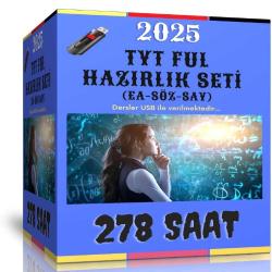 2024 TYT Ful Hazırlık Görüntülü Eğitim Seti (278 Saat Anlatım)