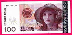 NORVEÇ NORWAY 100 KRONER 2006 P 49 UNC (TK16 127) ÇİL