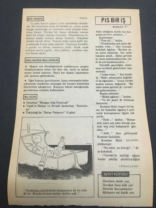 31 AĞUSTOS 1979-TAKVİM YAPRAĞI-DOĞUM