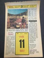 11 EYLÜL 1979-TAKVİM YAPRAĞI-DOĞUM GÜNÜ HEDİYESİ-HÜRRİYET  TAKVİMİ,ÇOCUĞA İSİM ÇOCUK SELAMLAŞMA,GEMLİK FOÇA VE SEFERİHİSARIN KURTULUŞ GÜNLERİ,BALIKESİR PAMUKÇU PANAYIRI,AKÇAKOCA PANAYIRI VE MALKARA PANAYIRI,GRAZIN FETHİ,1532,BUDİN FETHİ 1526