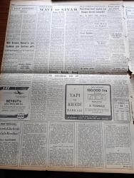 Yeni İstanbul Gazetesi - 21 Haziran 1956 -Mümtaz Soysal,İngiltere,Mavi ve Siyah yazısı- Fuat Köprülünün İstifası Dün Resmen Teyit Edildi - Hariciye Vekaleten Ethem Menderes Getirildi - Kıbrıs Hakkında İngiliz Planına İtiraz Ettik - İstanbul Valisi Fahreddin Kerim Gökay - İsrail'in Kadın Hariciye Vekili Moshe Sharett - Dumlupınar Denizaltısı Süvarisi Binbaşı Sabri Çelebioğlu 1 Yıl 8 Ay Hapis Yatacak - Eski Melek Ve Sümer - Afgan Kralı Zahir Şah'ın Celal Bayar'a Teşekkürü - Meclis Hasan Polatkan Sıtkı Yırcalı Ve Fatin Rüştü Zorlu'nun Divanı Ali'ye Sevkine Lüzum Görmedi - Doktor Fazıl Küçük'ün Nixon Ve Foster Dulles'a Gönderdiği Mesaj - Ordinaryüs Profesör Tevfik Sağlam Veda Dersini Unutamıyor - Su Balerinleri - Sovyetlerin Yeni Tutumu Karşısında Amerika - Tarhan Toker - Ankara Radyosu Programı - Berlin Film Festivali'ne Fransızlar Marina Vlady'nin Filmiyle Katılıyor - Ölüm Bu Bahçede Filmi - Fenerbahçe Galatasaray Gelecek Çarşamba Karşılaşıyor