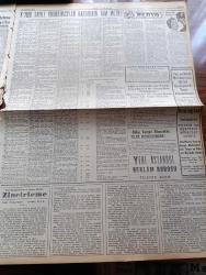 Yeni İstanbul Gazetesi - 21 Haziran 1956 -Mümtaz Soysal,İngiltere,Mavi ve Siyah yazısı- Fuat Köprülünün İstifası Dün Resmen Teyit Edildi - Hariciye Vekaleten Ethem Menderes Getirildi - Kıbrıs Hakkında İngiliz Planına İtiraz Ettik - İstanbul Valisi Fahreddin Kerim Gökay - İsrail'in Kadın Hariciye Vekili Moshe Sharett - Dumlupınar Denizaltısı Süvarisi Binbaşı Sabri Çelebioğlu 1 Yıl 8 Ay Hapis Yatacak - Eski Melek Ve Sümer - Afgan Kralı Zahir Şah'ın Celal Bayar'a Teşekkürü - Meclis Hasan Polatkan Sıtkı Yırcalı Ve Fatin Rüştü Zorlu'nun Divanı Ali'ye Sevkine Lüzum Görmedi - Doktor Fazıl Küçük'ün Nixon Ve Foster Dulles'a Gönderdiği Mesaj - Ordinaryüs Profesör Tevfik Sağlam Veda Dersini Unutamıyor - Su Balerinleri - Sovyetlerin Yeni Tutumu Karşısında Amerika - Tarhan Toker - Ankara Radyosu Programı - Berlin Film Festivali'ne Fransızlar Marina Vlady'nin Filmiyle Katılıyor - Ölüm Bu Bahçede Filmi - Fenerbahçe Galatasaray Gelecek Çarşamba Karşılaşıyor