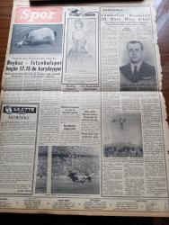 Yeni İstanbul Gazetesi - 20 Haziran 1956 - Hariciye Vekili Fuat Köprülü İstifa Etti - Milli Korunma Kanunu - Osman Bölükbaşı Çanakkale'de Tam 218 Dakika Konuştu - Kıbrıs'a İdari Muhtariyet Verilmesi İçin Hazırlıklar - Refik Halid Karay - Talebesini Öpen İmam - Sanat Kronikleri - Tanzimat Müzesi Tanzim Ediliyor - Mareşal Tito Dün Moskova'da İktisadi Mevzularda Anlaşmaya Varamadık - Ava Gardner'den Ayrıldıktan Sonra Frank Sinatra'nın Şöhreti Arttı - Büyük Atatürk Behçet Kemal'i Çağırtmıştı -  Erzurum Üniversitesi Proje Müsabakaları - Manisa'da Kiraz Bayramı Yapıldı - Sinemalar - Müzeler - Cumhuriyet Devrimizin İlk Hava Harp Şehidi Muzaffer Erdönmez - Latin Kupası Maçları Haftaya Başlıyor - Adana Milli Mensucat Takımı Almanya'da İki Galibiyet Kazandı - Real Madrid Mağlup Oldu - Beykoz İstanbulspor Maçı - Kopenhag Turnuvası