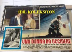Ölümden kaçarken, İtalyanca ORİJİNAL SİNEMA, Film AFİŞİ, (UNA DONNA DA UCCIDERE -  Folle à tuer) 1975, FİLM AFİŞİ / POSTERİ - BÜYÜK BOY - ORİJİNAL - 64 X 46 cm EBADINDA - Original Turkish Big Size Movie Poster - Yves Boisset,  Yves Boisset, Jean-Patrick Manchette, Marlène Jobert, Tomas Milian, Thomas Waintrop, Michel Peyrelon, Victor Lanoux, Jean Bouchaud, Jean Bouise, Michael Lonsdale, Loredana Nusciak, Henri Poirier, Roger Ibáñez, KILIÇ FİLM