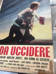 Ölümden kaçarken, İtalyanca ORİJİNAL SİNEMA, Film AFİŞİ, (UNA DONNA DA UCCIDERE -  Folle à tuer) 1975, FİLM AFİŞİ / POSTERİ - BÜYÜK BOY - ORİJİNAL - 64 X 46 cm EBADINDA - Original Turkish Big Size Movie Poster - Yves Boisset,  Yves Boisset, Jean-Patrick Manchette, Marlène Jobert, Tomas Milian, Thomas Waintrop, Michel Peyrelon, Victor Lanoux, Jean Bouchaud, Jean Bouise, Michael Lonsdale, Loredana Nusciak, Henri Poirier, Roger Ibáñez, KILIÇ FİLM