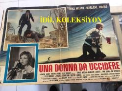 Ölümden kaçarken, İtalyanca ORİJİNAL SİNEMA, Film AFİŞİ, (UNA DONNA DA UCCIDERE -  Folle à tuer) 1975, FİLM AFİŞİ / POSTERİ - BÜYÜK BOY - ORİJİNAL - 64 X 46 cm EBADINDA - Original Turkish Big Size Movie Poster - Yves Boisset,  Yves Boisset, Jean-Patrick Manchette, Marlène Jobert, Tomas Milian, Thomas Waintrop, Michel Peyrelon, Victor Lanoux, Jean Bouchaud, Jean Bouise, Michael Lonsdale, Loredana Nusciak, Henri Poirier, Roger Ibáñez, KILIÇ FİLM