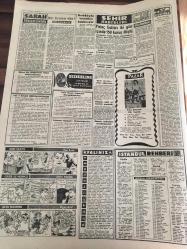 YENİ SABAH GAZETESİ  2 EYLÜL 1961 YIL :24 SAYI :8071---Aydın Yalçın  nezarete  alındı --Gangster , rolünü  dün  bir  defa daha oynadı --Devlete karşı işlenen  bütün suçlar  çürümemiş  hududa  girecek ---Bir yolcu  vagonu  Kartal  köprüsünde devrildi --Öğretim sistemi değiştiriliyor --Suud ailesi  İstanbul da  30 milyon  lira harcayacak ---Pirinç  Fiatları  İki Gün İçinde  150 Kuruş Düştü ---Chicagoda düşen  bir uçakta 76 kişi  öldü --Amerika ve Avrupa da Sovyet Aleyhtarı  Nümayişler Oluyor --Deplasman  Haftası  Üç Şehir de 6 Maçla Açılıyor --Türk ve Yunan Kız Atletleri  Bursa da ---Öğretmen Yd.Subaylar Takımlarında  Oynayacak --İhtilaf Komitesi  Berabere Kaldı ---Subayların terfileri için  3 kanun teklifi ---