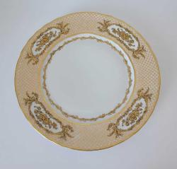 Antika LİMOGES Altın Yaldızlı Porselen  Yemek Tabağı