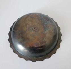 Antika Altın ve Bakır Kakma Metal Tas