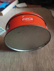 VINTAGE COCA-COLA YUVARLAK TENEKE KUTU