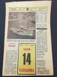 14 KASIM  1979 -TAKVİM YAPRAĞI-DOĞUM GÜNÜ HEDİYESİ-HÜRRİYET TAKVİMİ,ÇOCUĞA İSİM,GÖRGÜ KURALLARI KARŞILAŞMA,HAYRABOLU MALKARA ARALIK VE IĞDIRIN KURTULUŞ GÜNÜ,BOYABAT PANAYIRI,TIMARHANENİN BAKIRKÖYE NAKLİ 1925,ALEMDAR MUSTAFA PAŞANIN ÖLÜMÜ 1808