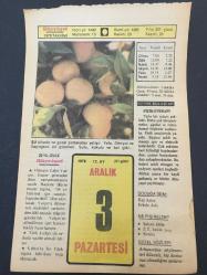 3 ARALIK 1979 -TAKVİM YAPRAĞI-DOĞUM GÜNÜ HEDİYESİ-HÜRRİYET TAKVİMİ,ÇOCUĞA İSİM,GÖRGÜ KURALLARI GRUP GEZİSİ,KIYEFET KANUNUN KABULÜ,1934,SAMİH RIFATIN ÖLÜMÜ 1932,MUSA SÜREYYANIN ÖLÜMÜ 1932