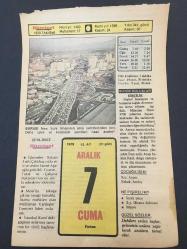 7 ARALIK 1979 -TAKVİM YAPRAĞI-DOĞUM GÜNÜ HEDİYESİ-HÜRRİYET TAKVİMİ,ÇOCUĞA İSİM,GÖRGÜ KURALLARI NİŞANLILIK,KİLİSİN KURTULUŞU,REŞAT NURİ GÜNTEKİNİN ÖLÜMÜ 1956,FATİN GÖKMEN İN ÖLÜMÜ 1955,JAPONLARIN PEARL HARBOUR BASKINI,1941