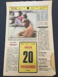 20 ARALIK 1979 -TAKVİM YAPRAĞI-DOĞUM GÜNÜ HEDİYESİ-HÜRRİYET TAKVİMİ,ÇOCUĞA İSİM,GÖRGÜ KURALLARI TRENDE,KAYSERİDE ATATÜRKÜN GELİŞİNİ ANMA GÜNÜ ,DUYUNU UMUMİYENİN KURULUŞU 1881,RODOSUN FETHİ 1522