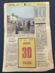 30 ARALIK 1979 -TAKVİM YAPRAĞI-DOĞUM GÜNÜ HEDİYESİ-HÜRRİYET TAKVİMİ,ÇOCUĞA İSİM,GÖRGÜ KURALLARI MEKTUPLAŞMA,ALİ MUHİTTİN HACIBEKİRİN ÖLÜMÜ 1974,RIZA TEVFİK BÖLÜKBAŞININ ÖLÜMÜ 1949,GÜLHANE ASKERİ TIP OKULUNUN AÇILIŞI 1898,YAVUZUN KUDÜSÜ FETHİ 1517