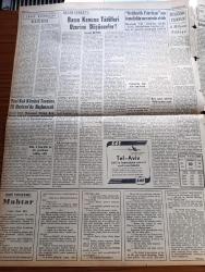 Yeni İstanbul Gazetesi - 10 Haziran 1956 - Ticaret Vekili Kalkınmamızın Nefes Alma Devrindeyiz Dedi - Darüşşafakalılar Cemiyeti Kongresi - Gıyas Akdeniz - Kıbrıs Türklerinin Atina'ya Verdiği Cevap - Hollywood'un Sinema Artisti Gary Cooper Konuştu - Savcılık Dün Halk Gazetesini Toplattırdı - Amerikan Başkanı Eisenhower Başarılı Bir Ameliyat Geçirdi - Pfizer Türk İlaç Fabrikasının Temeli Atıldı - Başvekil Adnan Menderes İstanbul'a Geldi - Hakem Galatasaray Kasımpaşa Maçını Tatil Etti - Nasuhi Baydar - Edebi Tefrikamız Muhtar Yazan Fikret Arıt Yazı Dizisi - Mareşal Bulganin'in Başkan Eisenhower'e Yolladığı Mektup - İngiliz Meşhurları Sir Walter Monckton - Puro Tuvalet Sabunları - Beşiktaş Ankara'da Hacettepe'yi Yendi - Ankara At Yarışları - İstanbul Radyosu Programı- Erkek Elbiselerinin Temizlenmesi - Avrupa Terzilerinin Modellerinden Çizgiler