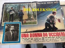 Ölümden kaçarken, İtalyanca ORİJİNAL SİNEMA, Film AFİŞİ, (UNA DONNA DA UCCIDERE -  Folle à tuer) 1975, FİLM AFİŞİ / POSTERİ - BÜYÜK BOY - ORİJİNAL - 64 X 46 cm EBADINDA - Original Turkish Big Size Movie Poster - Yves Boisset,  Yves Boisset, Jean-Patrick Manchette, Marlène Jobert, Tomas Milian, Thomas Waintrop, Michel Peyrelon, Victor Lanoux, Jean Bouchaud, Jean Bouise, Michael Lonsdale, Loredana Nusciak, Henri Poirier, Roger Ibáñez, KILIÇ FİLM