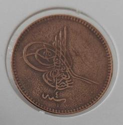 SULTAN ABDÜLAZİZ 1277-4 BAKIR 5 PARA ORİJİNAL ÇOK TEMİZ 3B2TTT