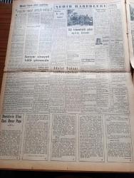 Yeni İstanbul Gazetesi - 10 Ekim 1952 - Mısır'daki Gelişmeler Kral Faruk Aleyhine 15 Dava Açıldı - İsmet İnönü Dün İstanbul'a Geldi - Antidemokratik Kanunlar - Sarıyer Cinayetinin Esrarı - Yugoslavya Bir Bulgar Diplomatını Reddetti - Denizlerin Efesi Gazi Umur Paşa Yazan Tevfik İnci Yazı Dizisi - Bakırköy'den Firuz Köyüne Gidecek 3,5 Kilometrelik Yolun Açılış Töreni - Amerika'da Seçimler 4 Kasım'da Yapılıyor - Türkiye 6 Tepkili Uçak Geliyor - Türkiye İngiltere Arasında Vizesiz Seyahat - İngiltere'de Kraliçe Elizabeth'ib Taç Giyme Törenine Hazırlık - Et ve Balık Kurumu Kuruldu - Yarıda Kalan Maçlar - Milletlerarası Artistler Kongresi Münasebetiyle - Kral Faruk'un Çıplağa Karşı Temayülü Büyüktü- Fendt Dieselross Traktörleri - Kienzle Argo Taksimetreleri - Yeni Parker 51 Dolmakalemi - Çapamarka
