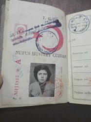 1940 TARİHLİ İZMİR TEMİZ NÜFUS CÜZDANI