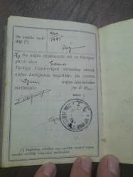 1940 TARİHLİ İZMİR TEMİZ NÜFUS CÜZDANI