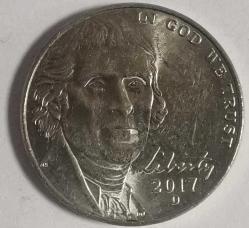 ABD 2017 D  5 CENT
