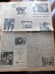 Yeni İstanbul Gazetesi - 15 Ekim 1952 - Metin Toker Telsizle Londra'dan Bildiriyor - Adnan Menderes Ve Churchill'in Karşılıklı Ziyaretleri - İngiltere Dışişleri Bakanı Mr. Eden'in Hayatı Yazı Dizisi - Birleşik Amerika Bahriye Bakanı Mr. Kimball Temaslarından Memnun - Tekirdağ'da 800 Yataklı Yeni Bir Verem Hastanesi - Kral Faruk Ve Seviştiği Kadınlar - İran Başbakanı Musaddık'ın Teklifi Dün Reddedildi - Vilayetlerin 1953 Bütçesi - Büyüyen Şehir Yazan Cafer Seno - Denizlerin Efesi Gazi Umur Paşa Yazan Tevfik İnci Yazı Dizisi - Kızılay'ın 75. Yıldönümü Hatıra Pulları Çıkarılıyor - Binbir Gece Masalları Çeviren Reşad Nuri Darago Yazı Dizisi - Mısır'da Siyonist Düşmanlığı Leyla Murad'ın Filmleri Toplatıldı - Marguerite Higgins'in Mektupları - Ticaret Borsasında Dünkü Muameler - Kristof Kolomb Bayramı Münasebetiyle Amerika'da Dün Borsalar Kapalıydı - Geçimi Ucuzlatacak Tek Vasıta Balıktır - Akbank - Hayvan Neslini Islah Yolundaki Çalışmalar - Aga Radyo - Odeon Mağazaları - Çapamarka