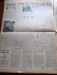 Yeni İstanbul Gazetesi - 8 Kasım 1952 - NATO Deniz Kuvvetlerinin Akdeniz Harekâtı - Kore'de Cumhuriyet Bayramı'nın Kutlanışı - Sovyet Rusya Kore Mevzuunda Sulh Taarruzuna Hazırlanıyor - Milli Eğitim Bakanı Tevfik İleri İstifa Etmiş Değil - Vatan Haini Abdullah Zorlu Cezasını Buldu - UNESCO'da Yeni Tayinler - General Ridgway Dün Paris'e Hareket Etti - Büyük Kardeşim Atatürk Anlatan Makbule Atadan Yazı Dizisi - Şehir Tiyatrosu Müdürlüğüne Fazıl Ahmet Aykaç Tayin Edilmiş - Denizlerin Efesi Gazi Umur Paşa Yazan Tevfik İnci Yazı Dizisi - Yeni İstanbul Ping Pong Takımının Karşılaşması - Kraliçe İkinci Elizabeth ve Kardeşi Prenses Margaret Fotoğrafı - Körler Okuluna Yapılan Yardım - Eisenhower'i Amerika'nın Kadınları Mı Seçti - 1001 Gece Masalları Ali Baba ile Kırk Haramiler Çeviren Reşad Nuri Darago Yazı Dizisi - İzmir'de Şarapçılık Mevzuunda Bir Toplantı - Güzel Bir Eski Zaman Aşkı Yazan William Saroyan Yazı Dizisi - İşte Amerikan Cumhurbaşkanının Oturduğu Beyaz Ev - Trelleborg Lastikleri
