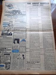 Yeni İstanbul Gazetesi - 11 Kasım 1952 - Atatürk'ün Ölüm Yıldönümünde Matemimizi Milletçe Yaşadık - Birleşmiş Milletler'de Vişinski'nin İthamları - Mareşal Tito'nun İngiltere Seyahati - Kore'de Atom Bombası Bile Kullanılmalıdır - İsrail Alman Anlaşmasında Araplar Ağır Basıyor - Faruk Nafiz Çamlıbel'in Atatürk'ün Hatırası İçin Yazdığı Büyük Yolcu Siiri- Büyük Kardeşim Atatürk Anlatan Makbule Atadan Yazı Dizisi - Denizlerin Efesi Gazi Umur Paşa Yazan Tevfik İnci Yazı Dizisi - Atatürk Dün Yurdun Her Yerinde Anıldı - Atom Enerjisi İle İşleyecek Tesisler - Japonya Artık Silahlanabilir - İran Şahlarından Mehmet Ali - Hikaye Baban Görmesin Yazan Mehmed Davaz - Radyolar - Krem Pertev