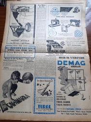 Yeni İstanbul Gazetesi - 13 Kasım 1952 - Seferihisar Çıkarmasında Başarı Elde Edildi - Eisenhower Truman Mülakatı 18 Kasım'da - Tanrı Uludur - Birleşmiş Milletler'e Genel Sekreter Aranıyor - Adana Erkek Lisesi Edebiyat Öğretmeni Şevket Kutkan'ın Atatürk'e Şiiri - Hüseyin Rahmi Gürpınar Ve Romanları - Kore'de Kanlı Çarpışmalar - Avrupa Ödeme Birliğinden Türkiye'ye 20 Milyon Dolarlık Kredi - Büyük Kardeşim Atatürk Anlatan Makbule Atadan Yazı Dizisi - Denizlerin Efesi Gazi Umur Paşa Yazan Tevfik İnci Yazı Dizisi - Stalin'in Yerini Kim Alabilir - Rita Hayworth'a Ödenecek Nafaka - İsrail Tazminatına Birleşmiş Milletler'de De İtiraz Ediliyor - Kerim Ömer Çağlar - Dişi Hamlet Elektra - Uçan Daireler Ve Halk Psikolojisi - Demag Cereskalleri - Trelleborg Lastikleri - Zündapp Motosikletleri - Çapamarka
